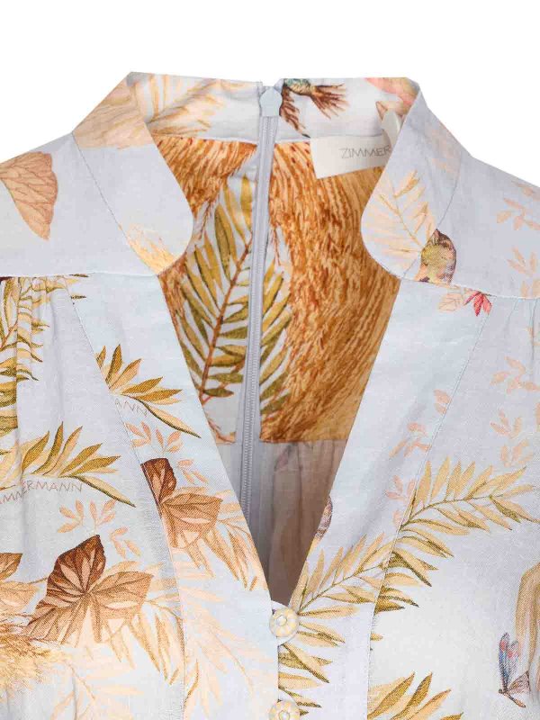 Knielanges Kleid - Bunt shop online: ZIMMERMANN