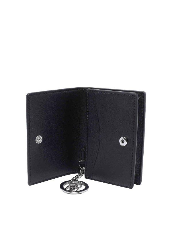 GANNI: key holders online - Black Bou Animals Cards Holder