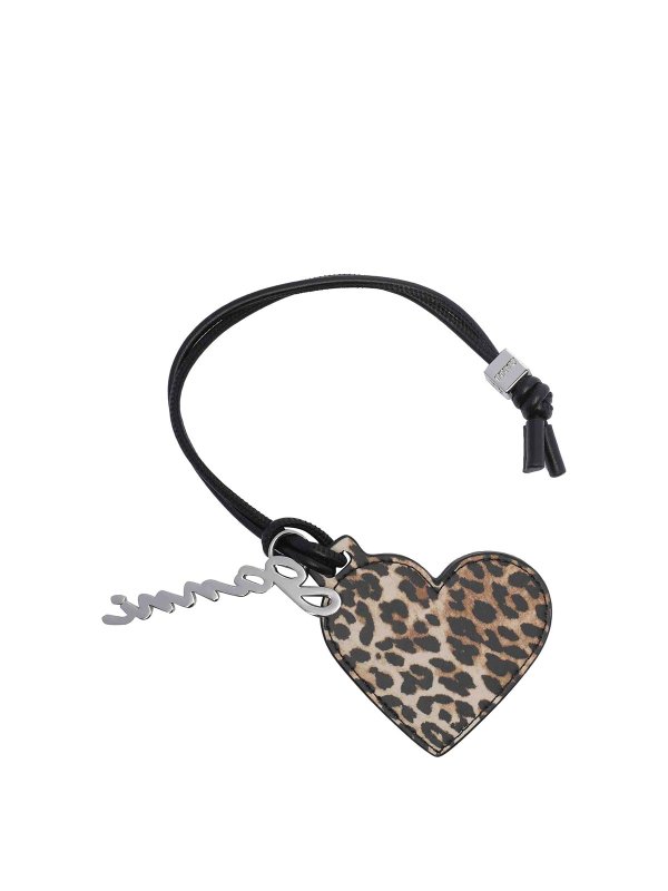 GANNI: key holders online - Bou Heart Mirror Keyring