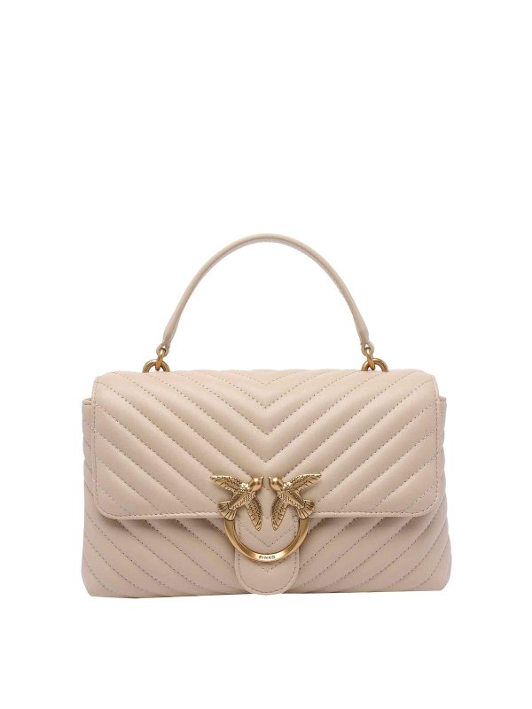 Pinko: Sacs à main - Sac Cabas - Beige