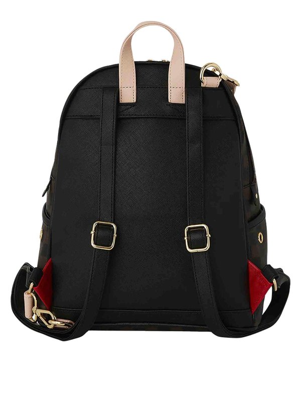 The Best Shops SPRAYGROUND: backpacks - Brown Boujee Strap Backpack