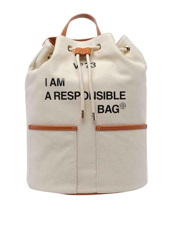 v°73: Sacs à dos - Sac À Dos - Beige