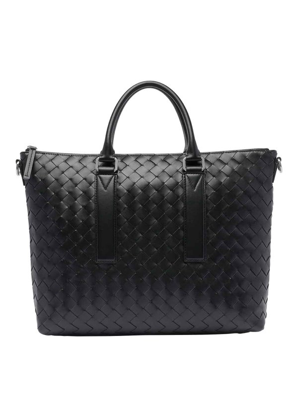 BOTTEGA VENETA: ラップトップケース＆ブリーフケース - ラップトップバッグ/ブリーフケース - 黒