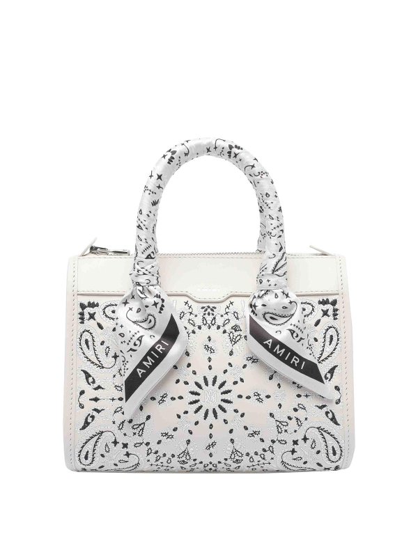 AMIRI: Handtaschen - Shopper - Weiß