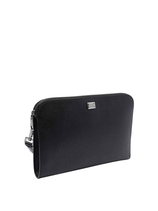 DOLCE & GABBANA: clutches online - Black Sicily Pochette