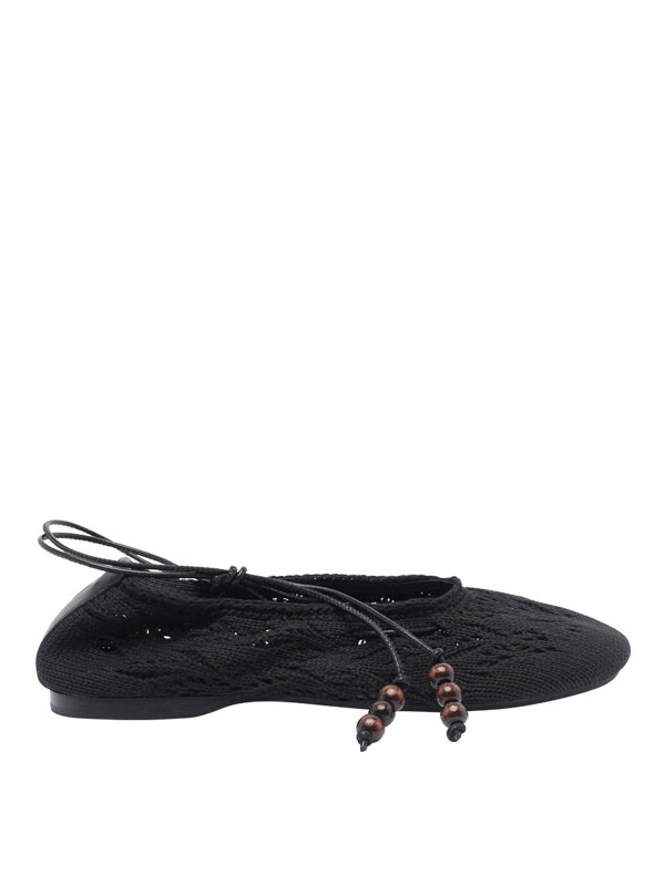 ALOHAS: flat shoes - Black Rosemary Crochet Ballets