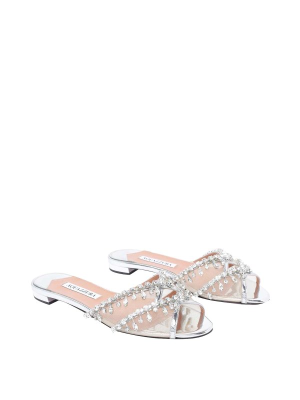 Aquazzura: サンダル online - サンダル - 銀