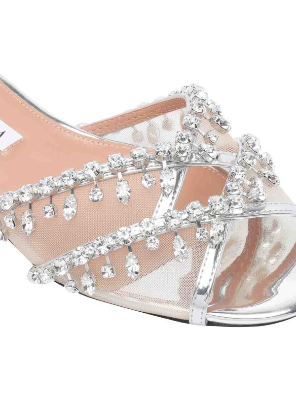 サンダル - 銀 shop online: Aquazzura