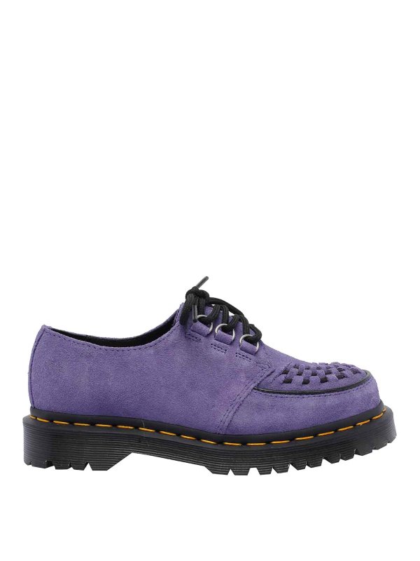 DR. MARTENS: lace-ups shoes - Lilac Ramsey Laced Up Shoes