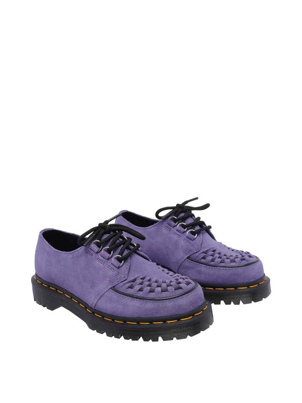 DR. MARTENS: lace-ups shoes online - Lilac Ramsey Laced Up Shoes