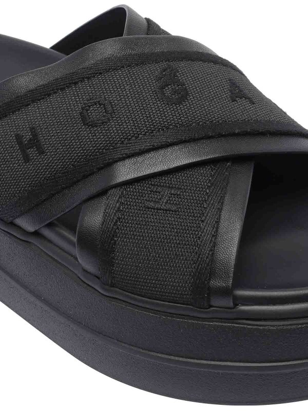 サンダル - 黒 shop online: HOGAN