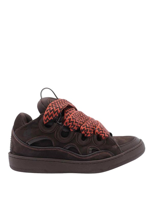 LANVIN: sneakers - Sneaker marrone marrone scuro