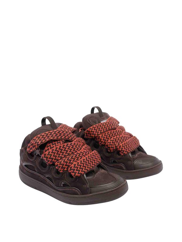 LANVIN: sneakers online - Sneaker marrone marrone scuro