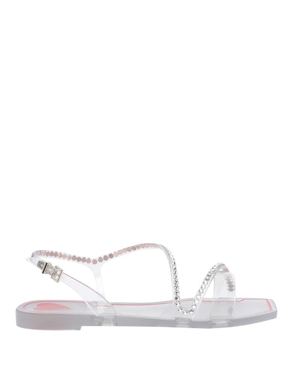 MENGHI: フラットシューズ - フラットシューズ - 銀