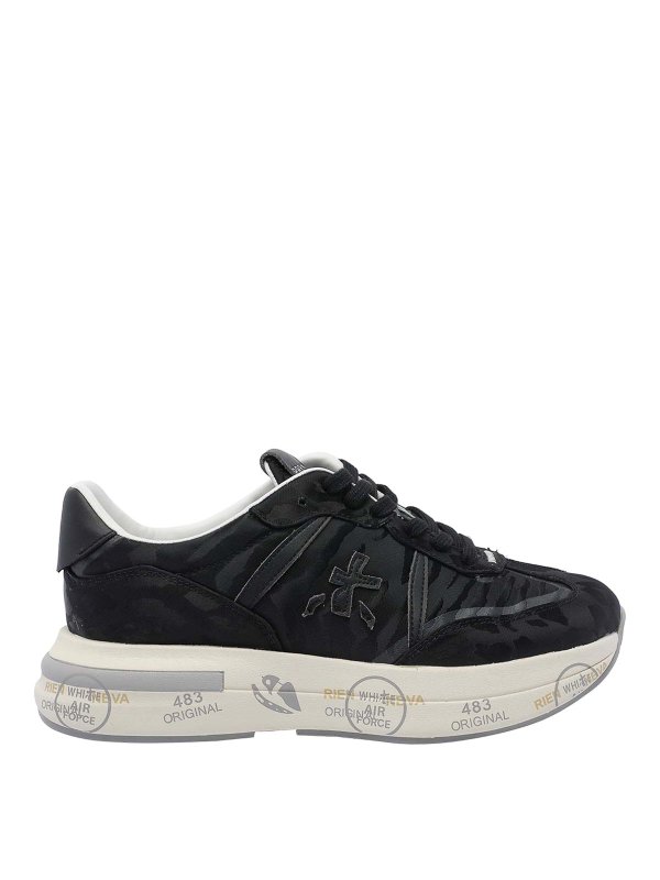 PREMIATA: Chaussures de sport - Baskets - Noir