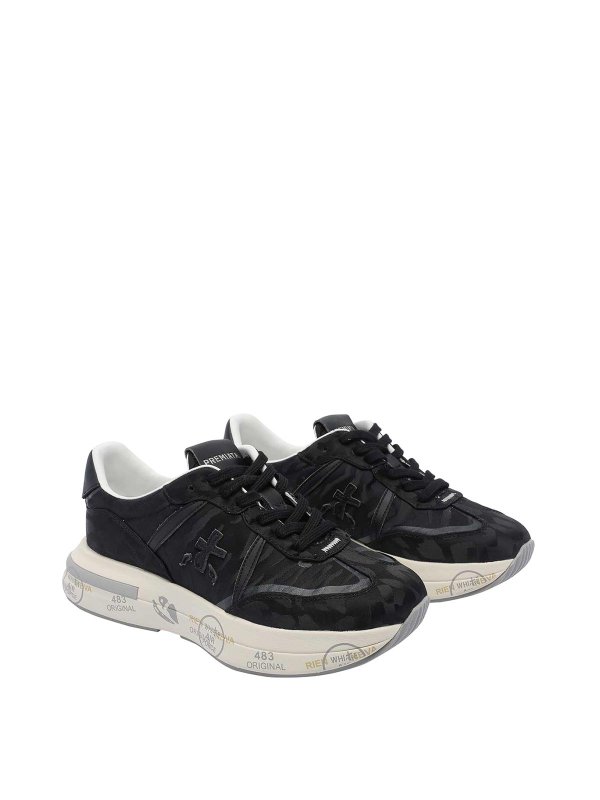PREMIATA: Chaussures de sport online - Baskets - Noir