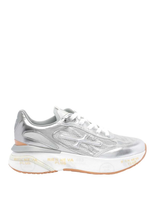 PREMIATA: Chaussures de sport - Baskets - Argent
