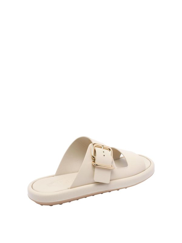 サンダル・ミュール TODS Women Sandals XXW70L0JH10N6MB010 Beige Tod's Leather Sandals - Beige - Women | XXW70L0JH10N6MB010
