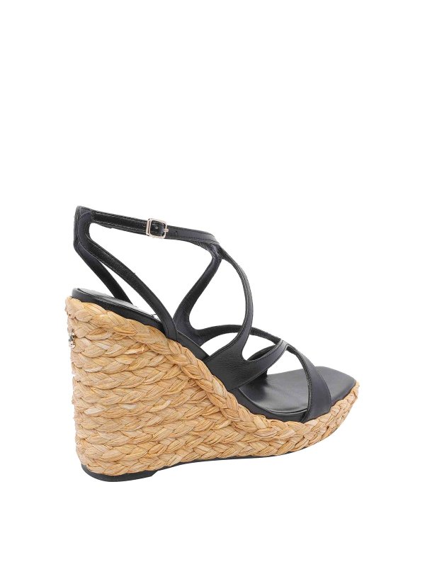 The Best Shops JIMMY CHOO: espadrilles - Black Ayla Wedges