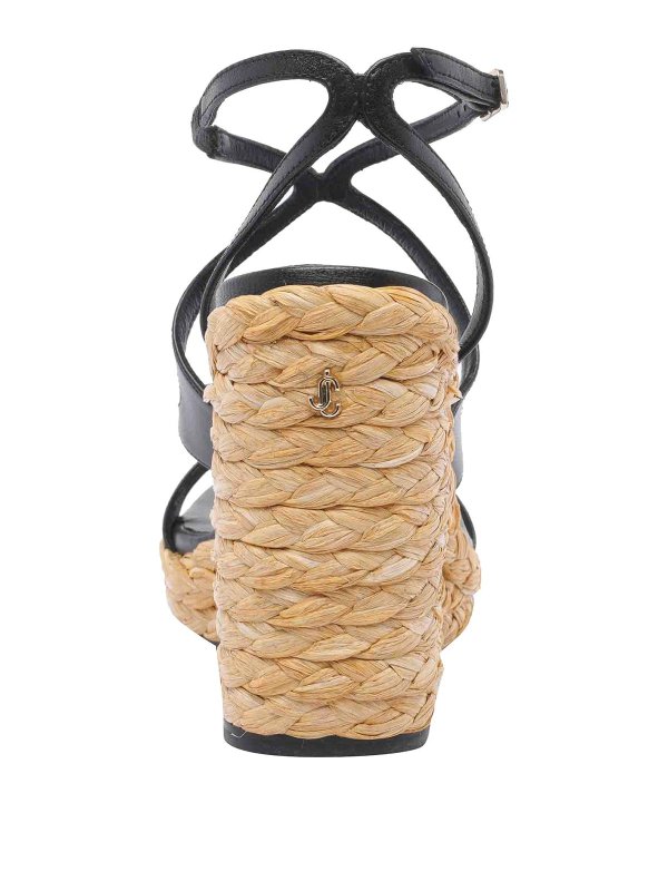 Black Ayla Wedges shop online: JIMMY CHOO