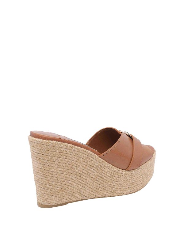 The Best Shops JIMMY CHOO: sandals - Brown Leda Wedges Sandals