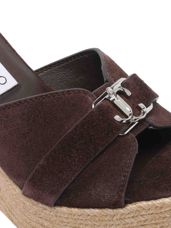 サンダル - ブラウン shop online: JIMMY CHOO