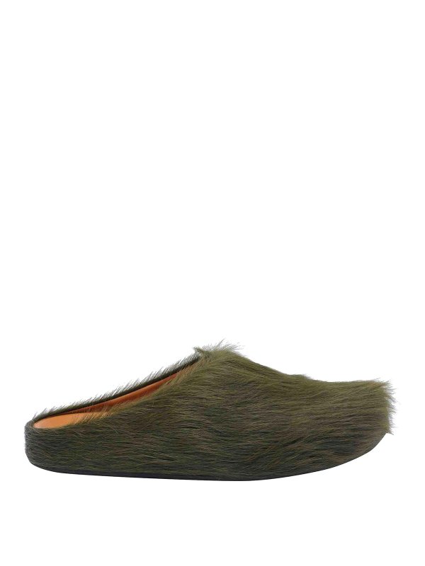 Marni: Zapatos chinelas - Chinelas - Verde