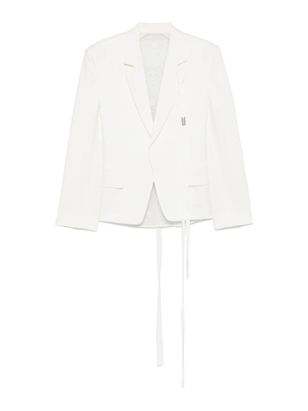 ANN DEMEULEMEESTER: Chaquetas casual - Chaqueta Casual - Blanco