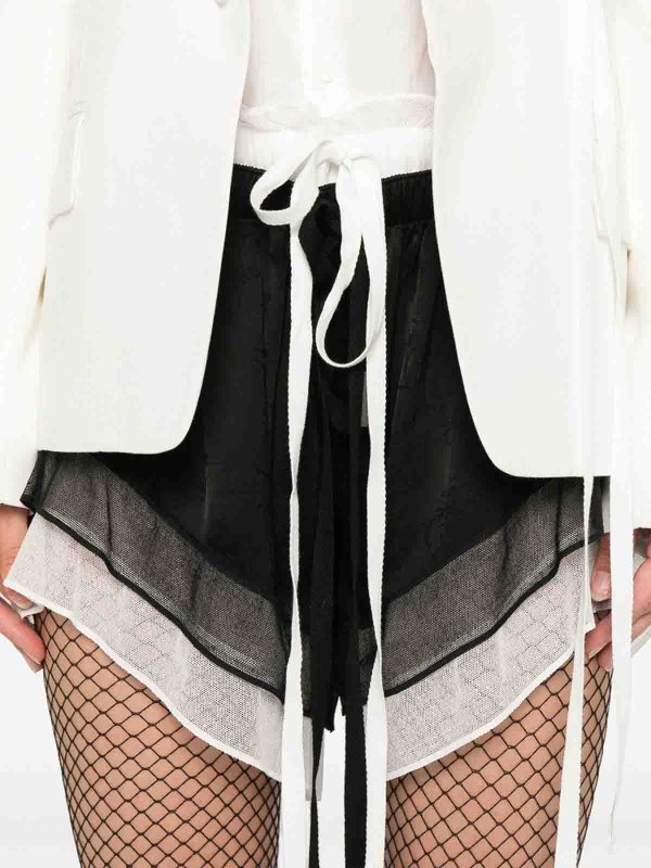 ANN DEMEULEMEESTER: トラウザーショーツ online - ショートパンツ - 黒