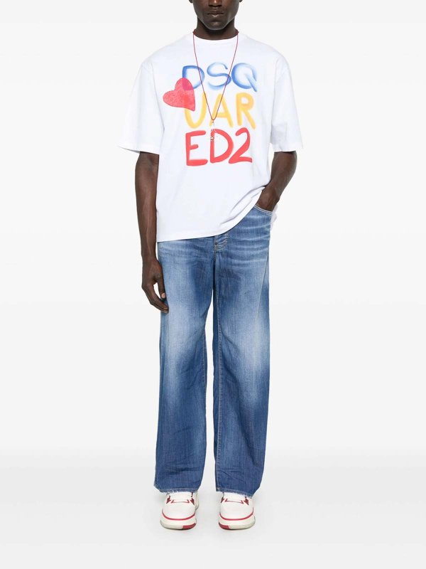 DSQUARED2: T-shirts online - T-Shirt - Weiß