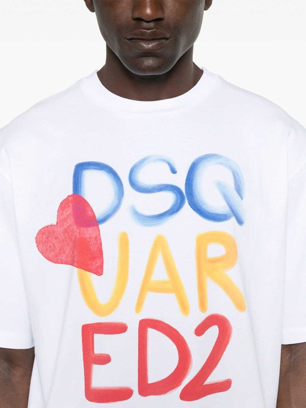 T-Shirt - Weiß shop online: DSQUARED2