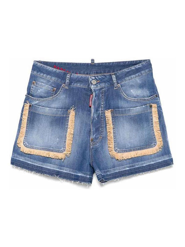 DSQUARED2: Shorts - Shorts - Azul