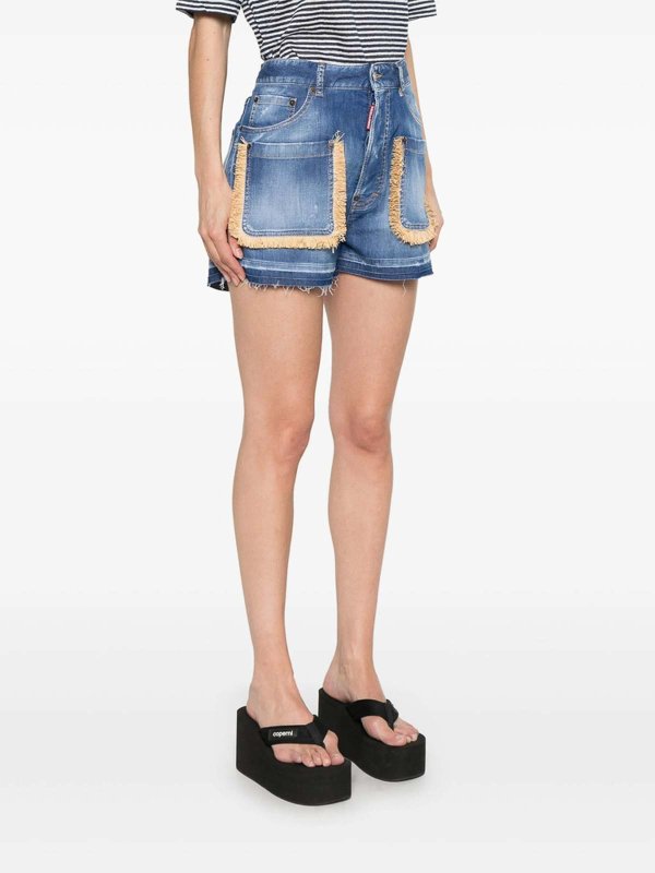 DSQUARED2: Shorts online - Shorts - Azul
