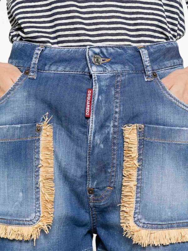 The Best Shops DSQUARED2: Shorts - Shorts - Azul