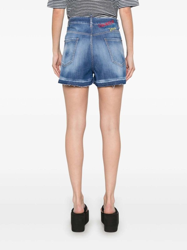 Shorts - Azul shop online: DSQUARED2