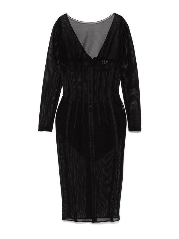 ELISABETTA FRANCHI: knee length dresses - Dress