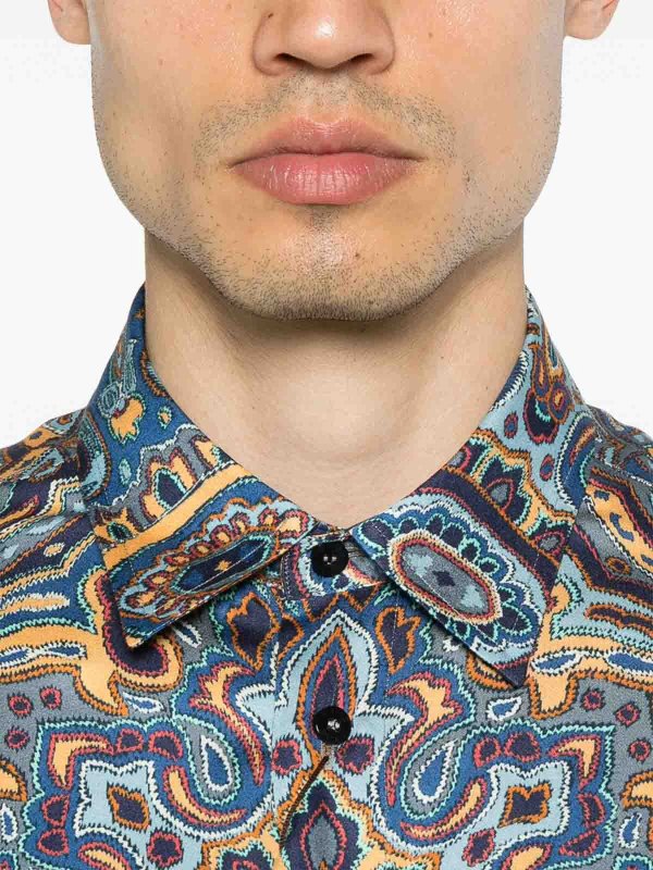 Etro Shirt - Blue - Men | 99SP4E0MRIC0052X0883 | thebs.com