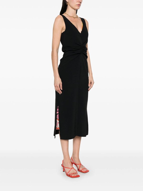 ETRO: Knielange Kleider online - Knielanges Kleid - Schwarz