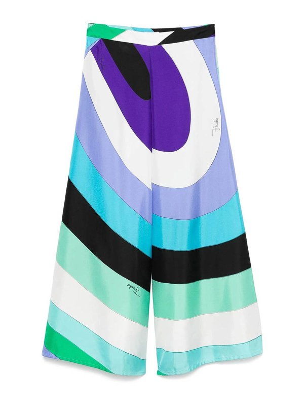 EMILIO PUCCI: カジュアルトラウザー - カジュアルパンツ - マルチカラー