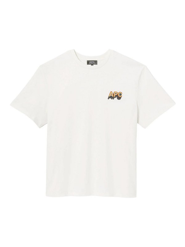 A.P.C.: T-shirts - T-Shirt - Hellbeige