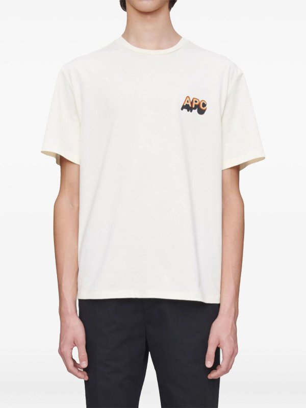 A.P.C.: T-shirts online - T-Shirt - Hellbeige