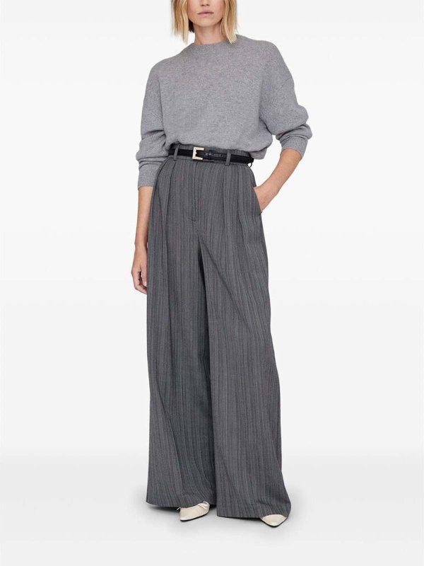 ANINE BING: Pull col rond online - Pull Col Rond - Gris