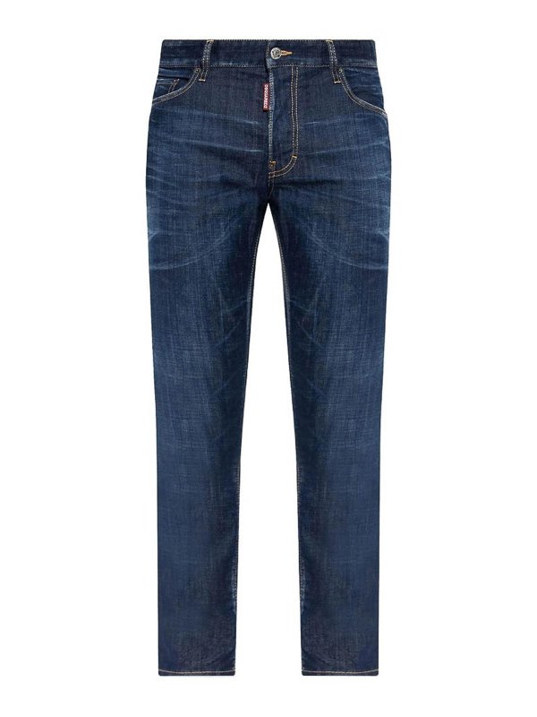 DSQUARED2: Jeans évasés - Jean Bootcut - Bleu
