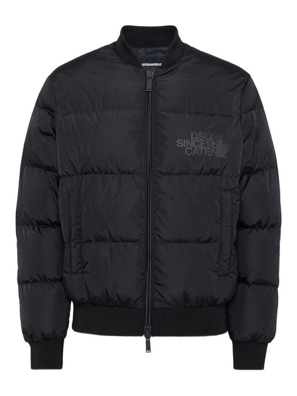 DSQUARED2: Chaquetas y Chaquetones acolchados - Chaqueta Alcochada - Negro