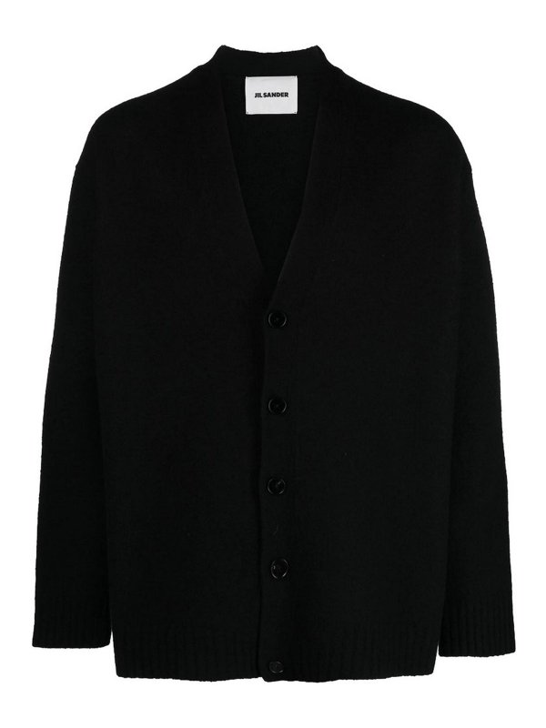 JIL SANDER: Suéteres con cuello pico - Suéter Cuello Redondo - Negro