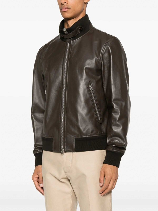 The Best Shops TOM FORD: レザーコート - レザーコート - ブラウン