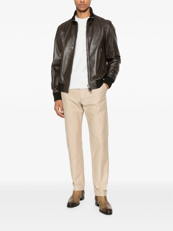 レザーコート - ブラウン shop online: TOM FORD