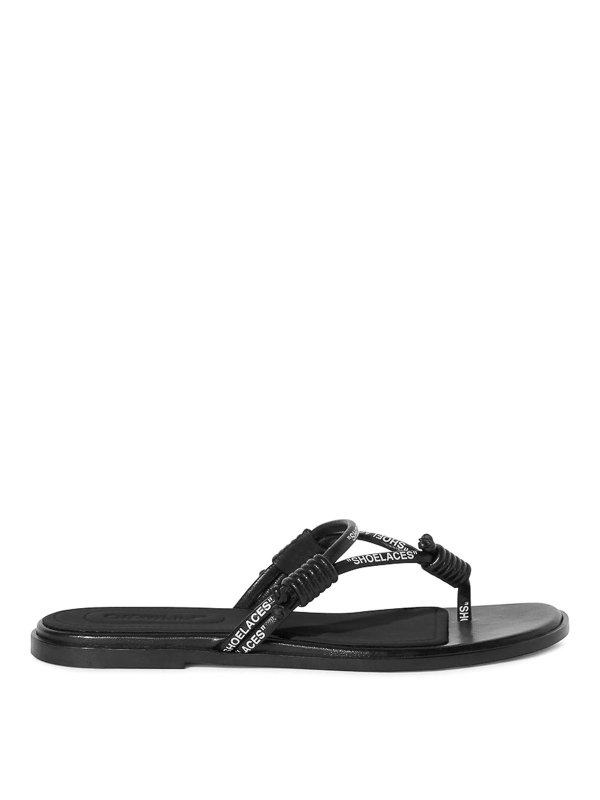 OFF-WHITE: サンダル - サンダル - 黒