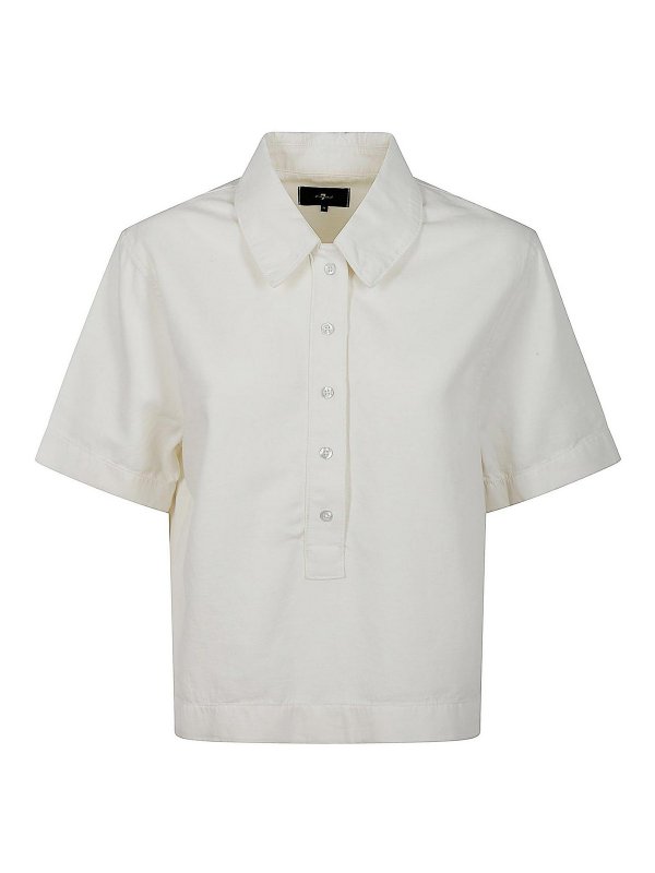 7 FOR ALL MANKIND: ポロシャツ - ポロシャツ - 白