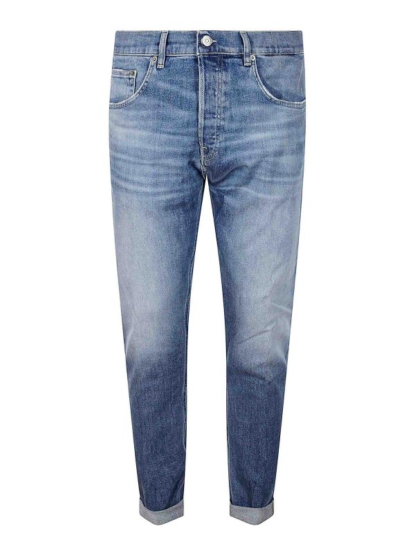 DONDUP: jeans dritti, a sigaretta - Icona